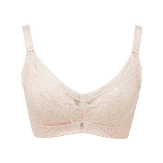 都市丽人舒软挺塑调整型内衣AB中厚3/4杯蕾丝塑身文胸四排树脂胶圈LJ34C9 商品图6