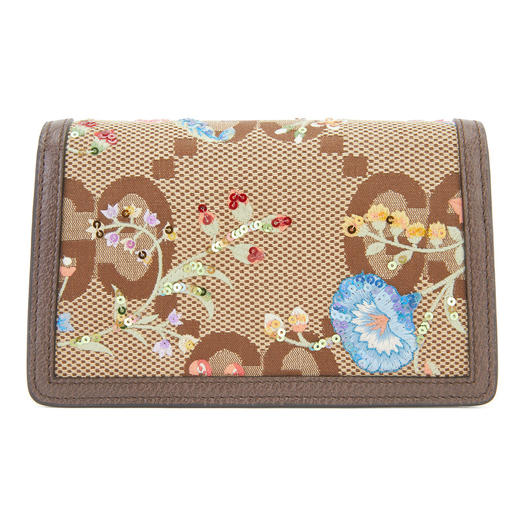 GUCCI 古驰 女包 女士Dionysus系列帆布花卉刺绣单肩斜挎包 茶色476432UKMMN 商品图2