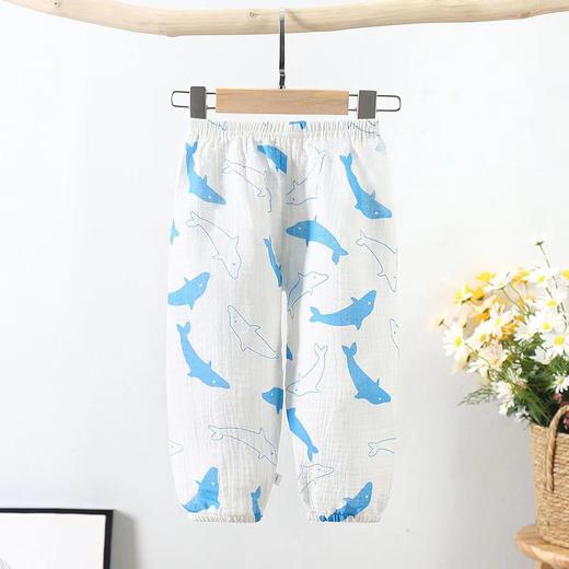 【为爱严选】（39.9/2条）儿童纯棉A类防蚊裤80-140码双层纱布透气男童女童洋气百搭店 商品图5