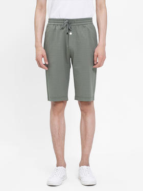 callisto绿色微泡纹理针织短裤  SRCPW173C