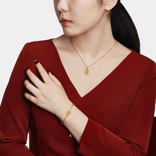 宫匠造办 福禄吊坠 黄金镶钻 商品图6