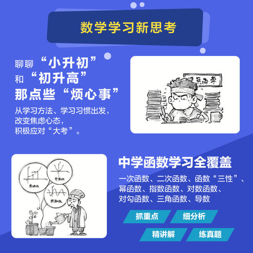 不焦虑的函数：从中考到高考 数学学习书 数学教育书籍 学习方法 中考数学 函数 高考数学专题突破 中学数学教辅书 商品图4