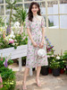 【专属特价】熙世界新中式国风改良旗袍连衣裙女夏季新款短袖复古碎花雪纺裙子 商品缩略图3