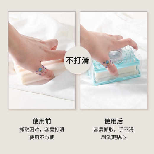 「两色可选！多功能肥皂盒」创意香皂盒 免手搓起泡皂盒居家日用收纳盒沥水置物架 商品图2