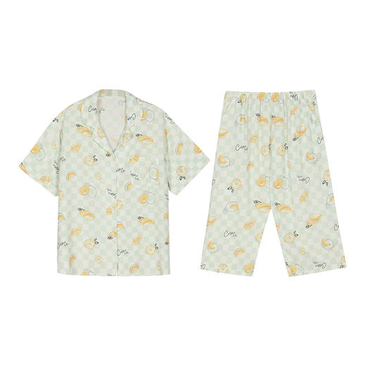 都市丽人梭织RC50/50薄短袖家居服睡衣LH32C6 商品图4