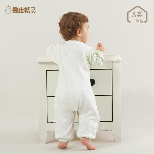 【可爱熊猫连体衣】新生儿衣服初生婴儿A类连体衣春秋宝宝双层护肚蝴蝶哈衣和尚服 商品图3