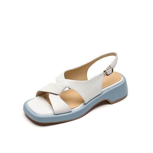 夏季新款，清新百搭里外全皮厚底凉鞋FDME-FD8187 商品图13