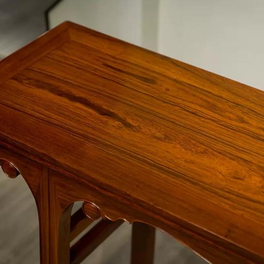 红木插肩榫壸门牙板长条案 商品图2