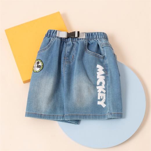 【商场同款】迪士尼童装男童牛仔短裤夏季新品清爽中大童宝宝米奇卡通休闲短裤 商品图2