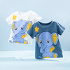 贝贝怡童装夏季儿童半袖卡通大象图案男童短袖宝宝T恤纯棉上衣潮 商品缩略图2
