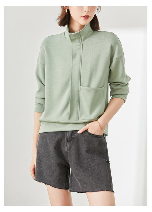 裁缝学苑AG144 新款落肩袖卫衣纸样女装样板上衣服装打版版型图纸 商品图5