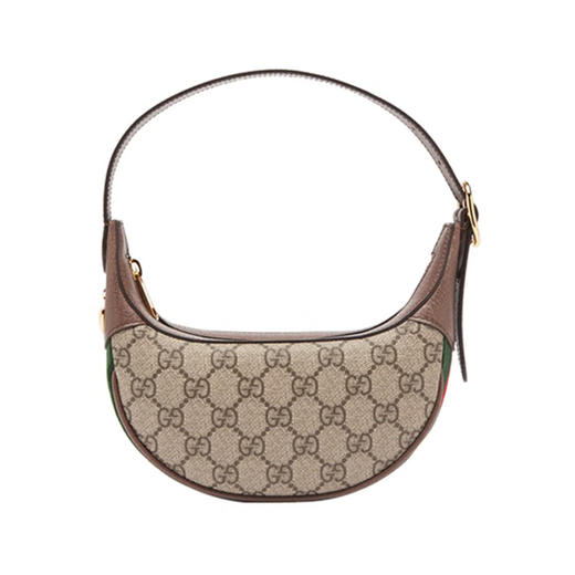 GUCCI 古驰 Ophidia系列帆布配皮手提单肩包腋下包古驰女包 65855196IWG 商品图0