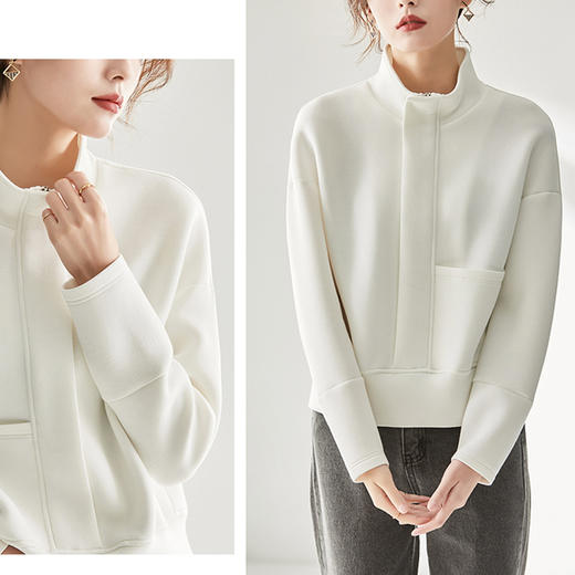 裁缝学苑AG144 新款落肩袖卫衣纸样女装样板上衣服装打版版型图纸 商品图1