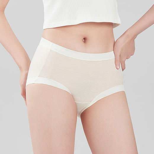 都市丽人健康系列锦泳平角裤女士内裤中腰平角裤LK35B2 商品图0