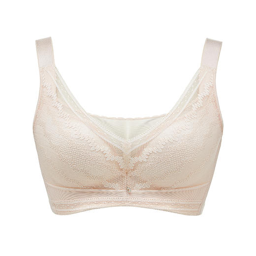 都市丽人舒软挺塑调整型内衣CD薄3/4杯蕾丝塑身文胸四排树脂胶圈LJ32C9 商品图4