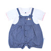 宝宝夏季短袖哈衣拼牛仔假两件背带裤婴儿连体爬服婴幼儿连体衣 商品缩略图4