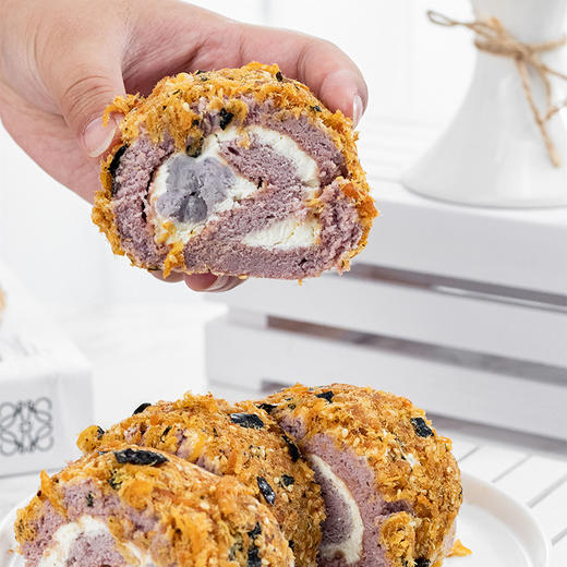 烤爱·主推款·蛋糕卷瑞士卷系列·低糖咸香芋泥肉松卷·芋泥肉松·下午茶 全国配送（偏远地区除外） 商品图2