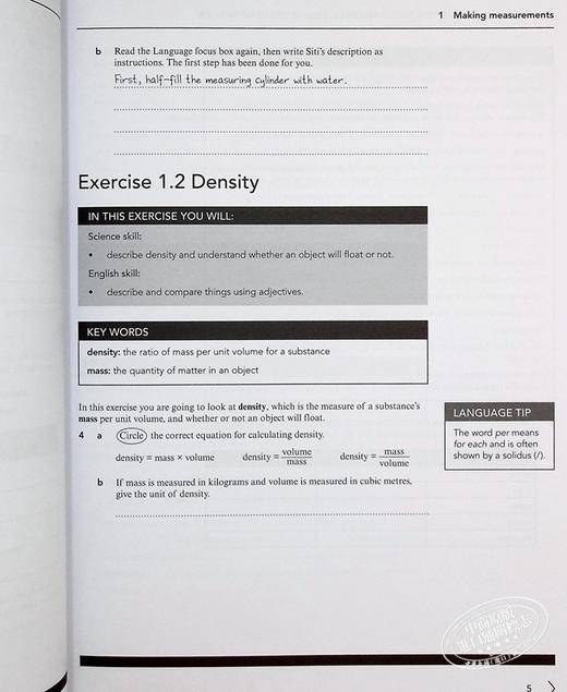 【中商原版】NEW Cambridge IGCSE Physics English Language Skills Workbook 剑桥 IGCSE 物理英语语言技能练习册 商品图5
