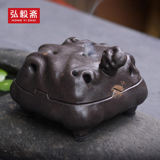 《龟虽寿》紫砂盘香炉 原创 商品图0