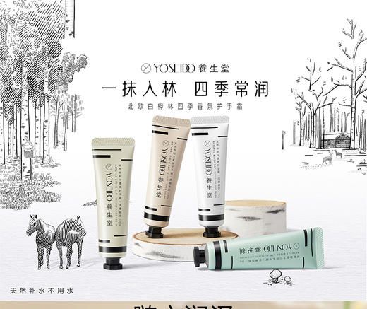 KJ  养生堂北欧桦树林四季香氛护手霜礼盒  30g*4 商品图0