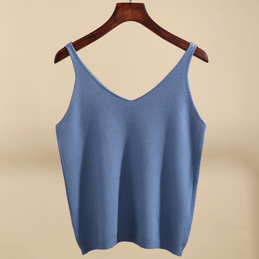 吊带背心女，新款女装气质v领洋气小衫宽松遮肚子无袖上衣SG-DY030107 商品图7