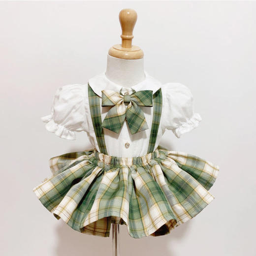 【女童jk制服套装】夏新款夏季女宝宝学院风两件套儿童夏装半身裙 商品图2