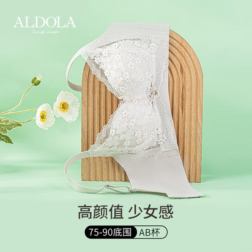 雅黛丽内衣女薄款透气莫代尔文胸无钢圈收副乳防下垂胸罩 商品图4