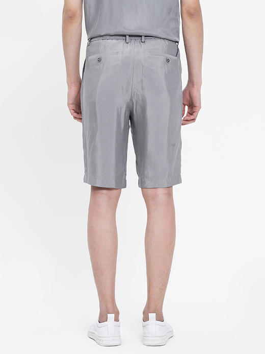 callisto灰色铜氨丝休闲短裤  SRCPW095GY 商品图2