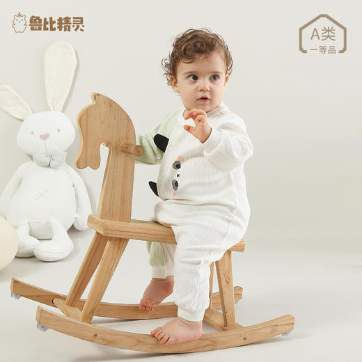 【可爱熊猫连体衣】新生儿衣服初生婴儿A类连体衣春秋宝宝双层护肚蝴蝶哈衣和尚服 商品图2