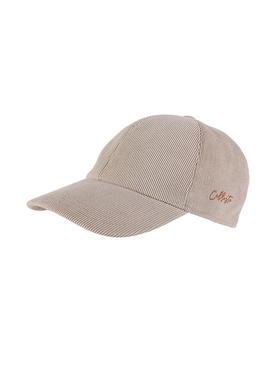 callisto卡其色聚酯纤维混纺帽子 FRHAT002C