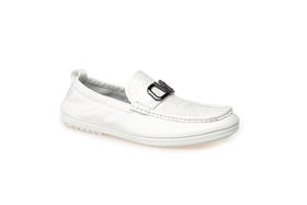 豪麟名鞋奥莱迪嘉男鞋牛皮革商务鞋DJWTA31MS001白色  原价1660元