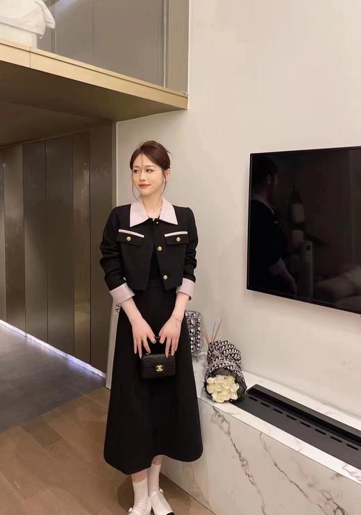 【直播专供】2023年春季撞色翻领小香套装 150363510 商品图1