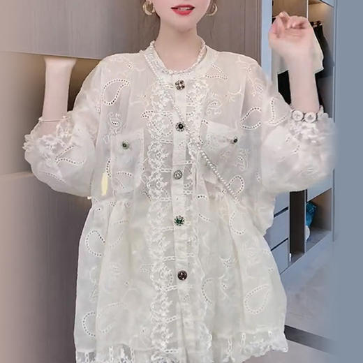 裁缝学苑AG186 高腰圆领蕾丝连衣裙纸样女装夏季衬衫裙子打版样板 商品图1