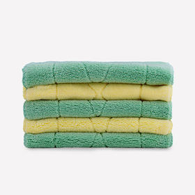 日本LEC激落君免洗剂细纤维抹布5片特惠装家用厨房洗碗布