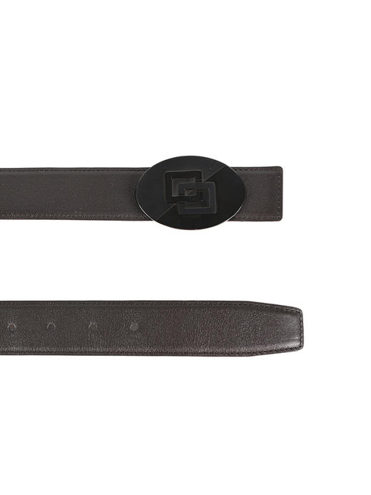 callisto咖色牛皮革皮带 FMBLF021BR 商品图1