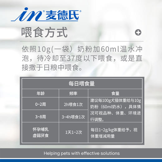 麦德氏狗狗猫咪羊奶粉通用母乳化幼犬幼猫怀孕猫 商品图3