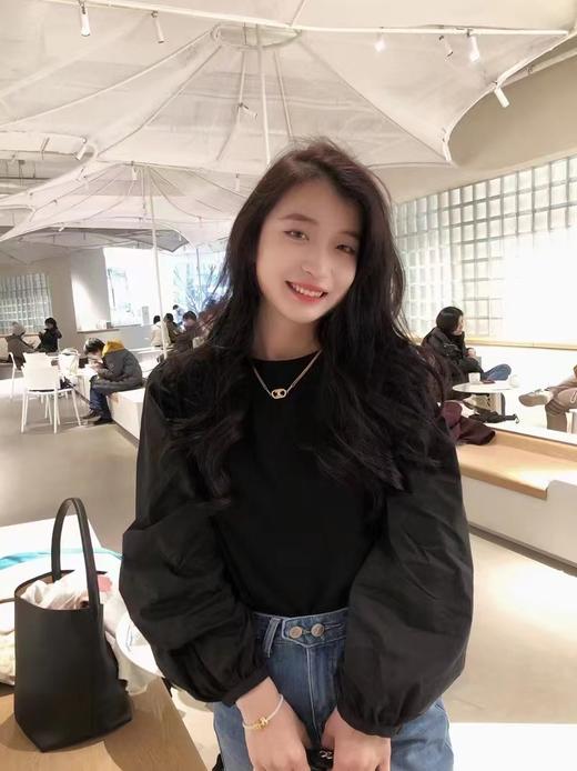 【直播专供款】2023年春季拼接抽褶泡泡袖上衣 150359182 商品图2