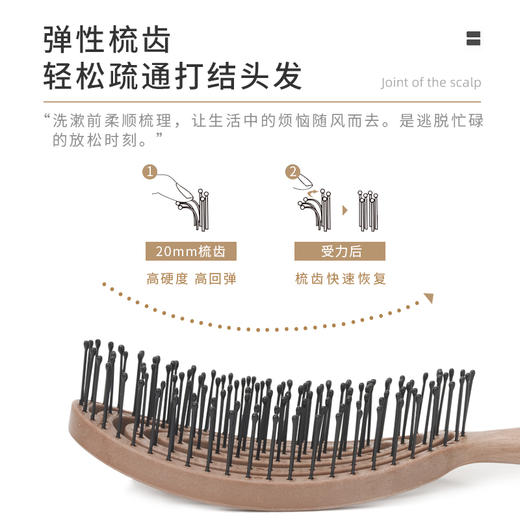 按摩头皮 呵护发丝 | 韩国yao镂空按摩梳 防静电干湿两用梳子成人/儿童款 8款入 商品图1