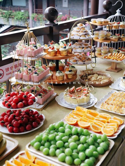 「仲恺公园」茶歇会议甜品台案例 商品图1