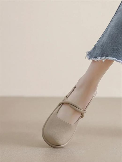 千吉娜【专柜同款】2023春夏 法式复古风 浅口玛丽珍女鞋 单鞋 商品图0