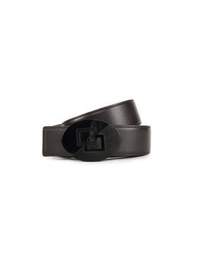 callisto咖色牛皮革皮带 FMBLF021BR