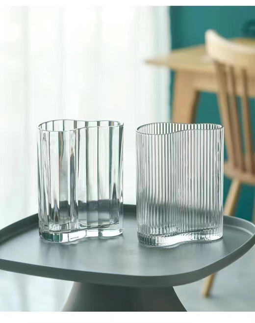 加厚北欧手风琴 创意透明玻璃花瓶 商品图4