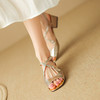 清新百搭，鱼嘴露趾交叉带粗跟凉鞋LD-6310 商品缩略图7