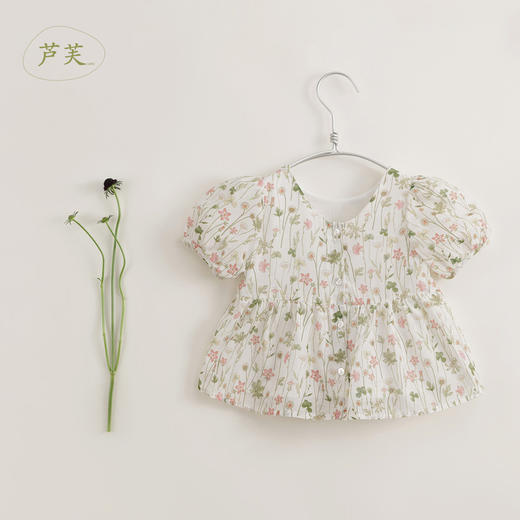 【马克珍妮 芦芙】新款夏装 女童清爽棉真丝衬衫230885 商品图2