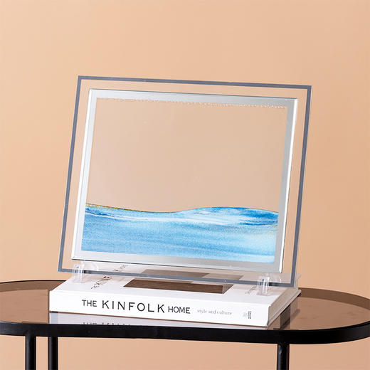 【好物推荐】3d创意流沙画办公室客厅桌面沙漏摆件家居装饰品计时器玻璃 商品图1