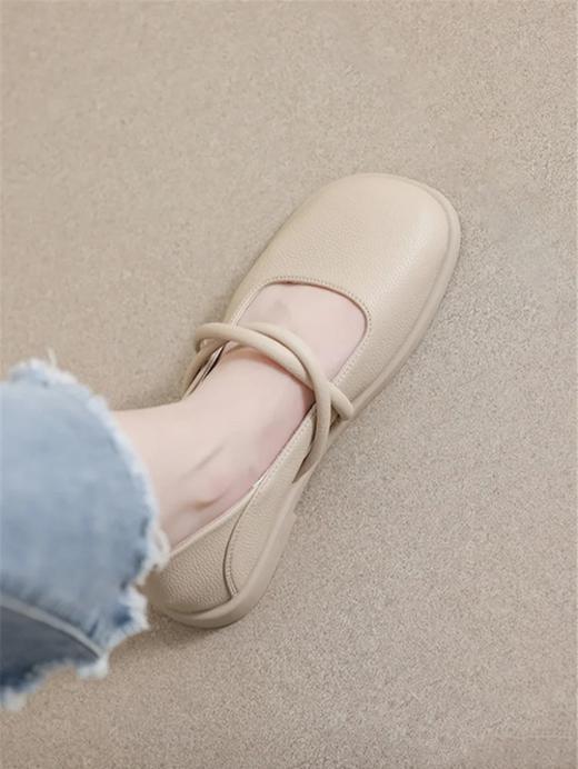 千吉娜【专柜同款】2023春夏 法式复古风 浅口玛丽珍女鞋 单鞋 商品图1