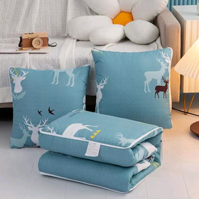 【团购展示】悠梦嘉居水晶绒多功能靠垫被YZ-13900