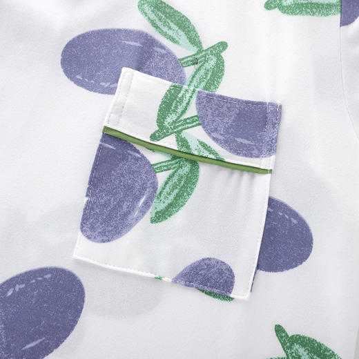 「三件套！郁金香系列」2023年紫色郁金香睡衣 韩系短袖大码长裤可外穿三件套上衣裤子 商品图1