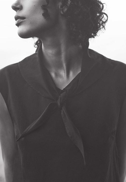 Margaret Howell  黑色领巾丝棉无袖连衣裙 商品图14