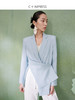 西嘉WT2302007C+IMPRESS/西嘉进口三醋酸女士休闲小西装外套小众设计感西服上衣 商品缩略图4
